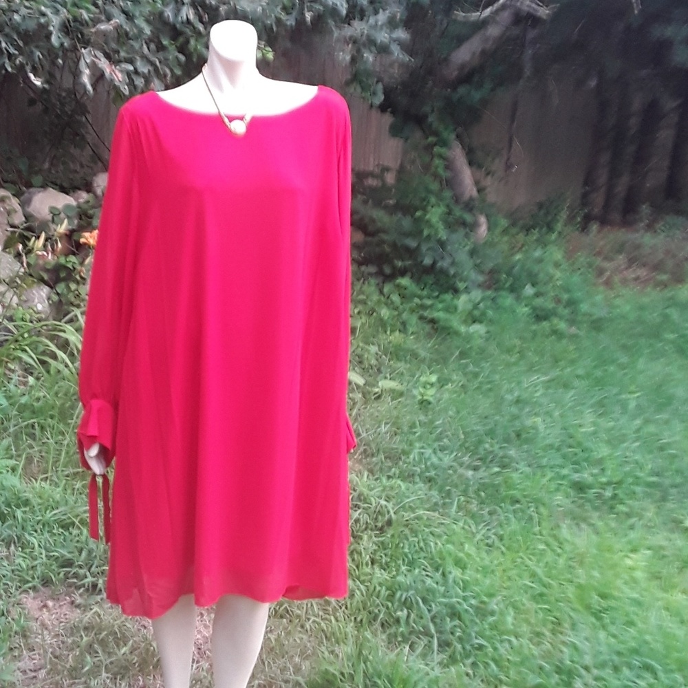 New Red, Taylor, Dress, full lining. Sz 20